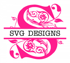 Rose Split Monogram