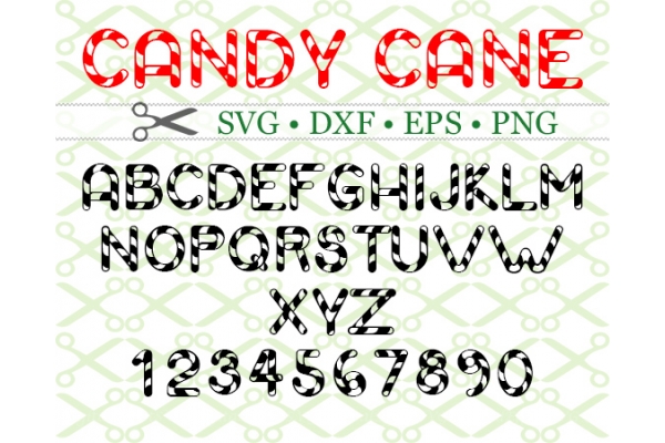 CANDY CANE SVG FONT
