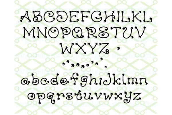 BUBBLE DOTS  SVG FONT