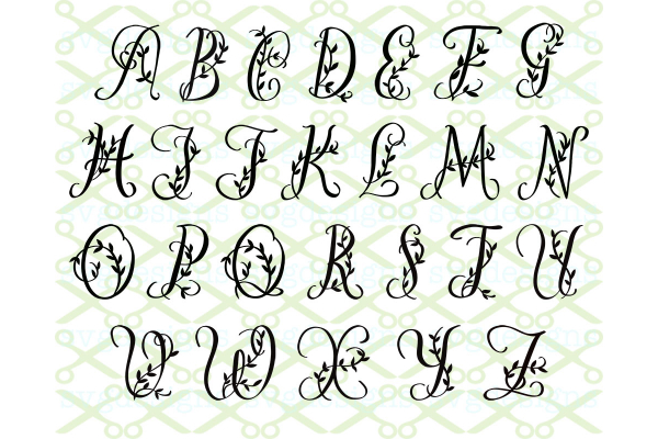 FANCY LEAVES MONOGRAM SVG FONT