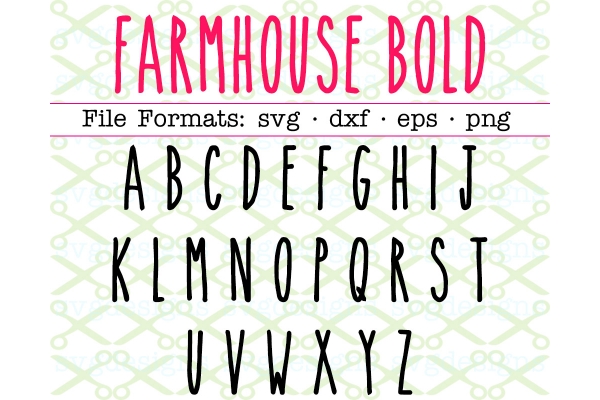 FARMHOUSE BOLD SVG FONT