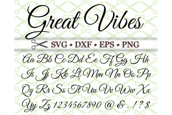 GREAT VIBES SVG FONT