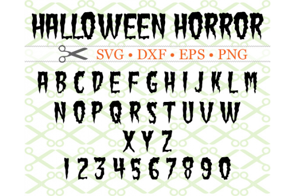 HALLOWEEN HORROR SVG FONT
