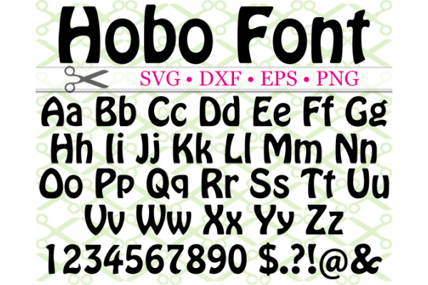 HOBO FONT MONOGRAM SVG FONT