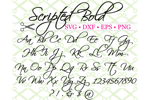 SCRIPTED BOLD SVG FONT
