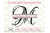 LOVERS SPLIT LETTER MONOGRAM SET