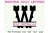 WESTERN SPLIT LETTER MONOGRAM WESTERN SPLIT LETTER MONOGRAM