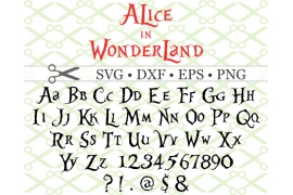 ALICE IN WONDERLAND SVG FONT ALICE IN WONDERLAND SVG FONT