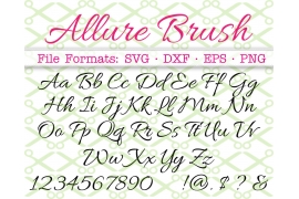 ALLURE SCRIPT SVG FONT