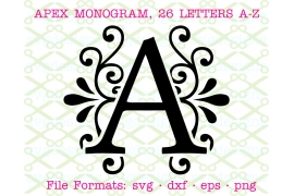 APEX FONT - APEX MONOGRAM - SVG FONT