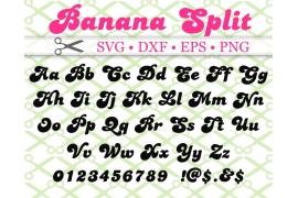 BANANA SPLIT SVG FONT FILES BANANA SPLIT SVG FONT FILES