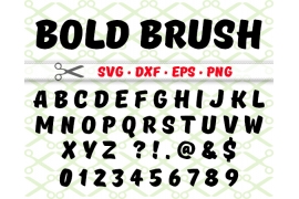 BOLD BRUSH SVG FONT BOLD BRUSH SVG FONT