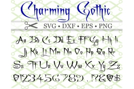CHARMING Font, SVG FONT, Gothic Font