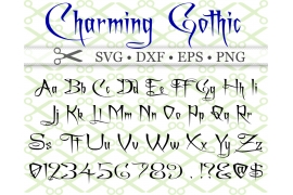CHARMING Font, SVG FONT, Gothic Font
