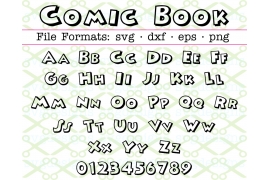 COMIC BOOK FONT SVG