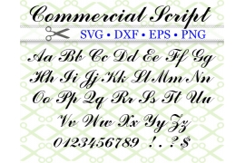 COMMERCIAL SCRIPT SVG FONT