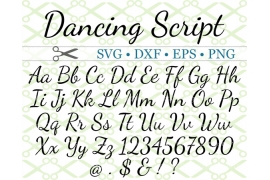 DANCING SCRIPT SVG FONT DANCING SCRIPT SVG FONT