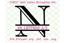 DECO SPLIT MONOGRAM SET DECO SPLIT MONOGRAM SET
