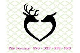 DEER BUCK & DOE SVG FILE Deer Couple SVG DEER BUCK & DOE SVG FILE Deer Couple SVG
