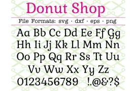 DONUT SHOP FONT SVG DONUT SHOP FONT SVG