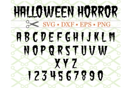 HALLOWEEN HORROR SVG FONT HALLOWEEN HORROR SVG FONT