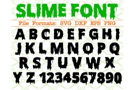 SLIME FONT, Halloween Font SVG File SLIME FONT, Halloween Font SVG File