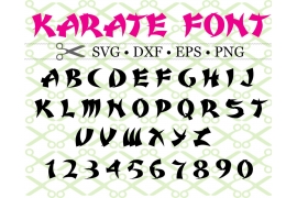KARATE FONT SVG FILE KARATE FONT SVG FILE