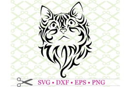 STYLIZED KITTEN SVG STYLIZED KITTEN SVG