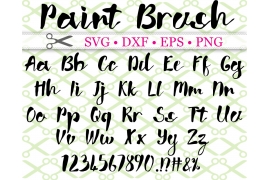 PAINT BRUSH SCRIPT SVG FONT PAINT BRUSH SCRIPT SVG FONT