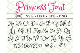 PRINCESS SVG FONT PRINCESS SVG FONT