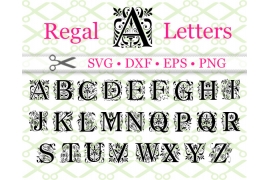 REGAL FONT MONOGRAM SET