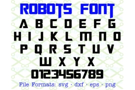 ROBOTS SVG FONT ROBOTS SVG FONT
