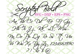 SCRIPTED BOLD SVG FONT