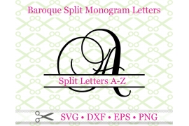 BAROQUE SPLIT LETTER MONOGRAM BAROQUE SPLIT LETTER MONOGRAM
