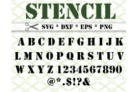 STENCIL SVG FONT STENCIL SVG FONT