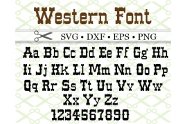 WESTERN SVG FONT