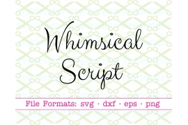 WHIMSICAL SCRIPT SVG FONT WHIMSICAL SCRIPT SVG FONT