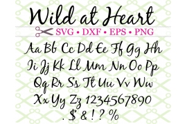WILD AT HEART SCRIPT SVG FONT WILD AT HEART SCRIPT SVG FONT