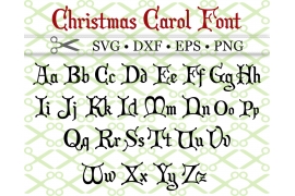 CHRISTMAS CAROL SVG FONT CHRISTMAS CAROL SVG FONT