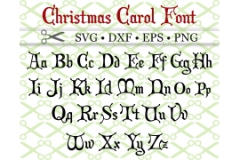 CHRISTMAS CAROL SVG FONT