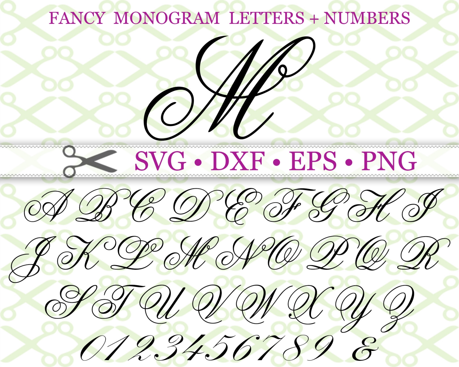 wedding monogram letter