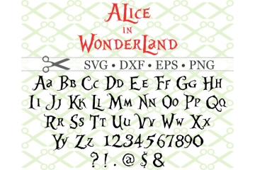 ALICE IN WONDERLAND SVG FONT