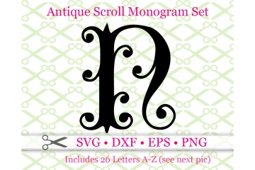 ANTIQUE SCROLL MONOGRAM SVG FONT ANTIQUE SCROLL MONOGRAM SVG FONT