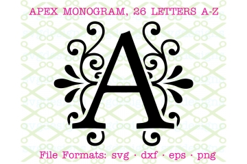 APEX MONOGRAM FONT SVG