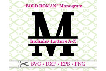 BOLD ROMAN SPLIT LETTER MONOGRAM