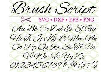 BRUSH SCRIPT SVG FONT