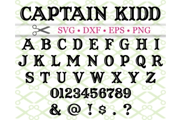 CAPTAIN KIDD SVG FONT CAPTAIN KIDD SVG FONT