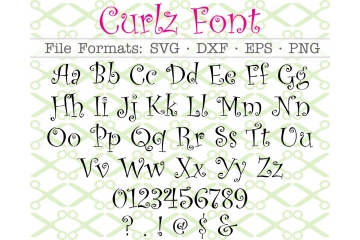 CURLZ FONT SVG FILES CURLZ FONT SVG FILES