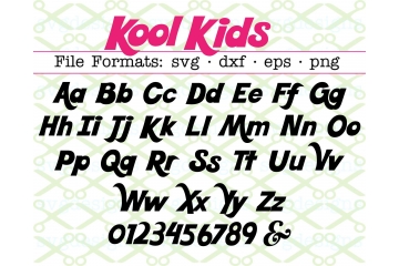 KOOL KIDS SVG FONT KOOL KIDS SVG FONT