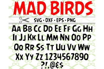 MAD BIRDS SVG FONT MAD BIRDS SVG FONT
